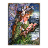 Beachcomber Fairy Fantasy Wooden Wall Art by Josephine Wall - Fantasy Decor - 852130-JW