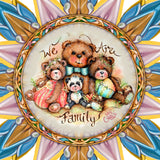 Adorno de madera para la punta del árbol de Navidad "Somos la Familia", de Jamie Mills-Price - Decoración navideña - 89520-MP