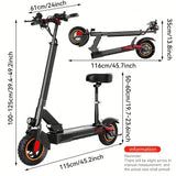 1 Ninebot M4 Adult Electric Scooter - Foldable Commuter Model with 600W Motor, 10-inch Pneumatic Tires, Dual Suspension & Braking System, Cruise Control, Seat for Pets, 31-Mile Range, Fast Charging, Black Aluminum Alloy, U.S.