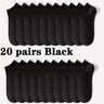 Calcetines tobilleros esenciales (1/5/10/20/30 pares): suaves, ligeros, de corte bajo, versátiles y cómodos para mujer.