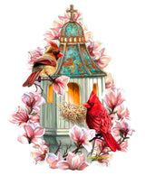 Decoración navideña para puertas con mañana de primavera de D. Gelsinger - Decoración de primavera para Pascua - 8652808H-DG