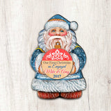 My First Christmas Santa Door Decor by G. DeBrekht - Christmas Santa Snowman Decor - 8117810-1H
