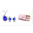 3pcs Rhinestone Necklace Set With Earrings Fashion Water-drop-shaped Jewelry For Women Valentine's Day - Lootquake