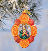 Guardian Angel Sculpted Hand-Painted Christmas Ornament by G. DeBrekht - Nativity Holiday Decor - 610831