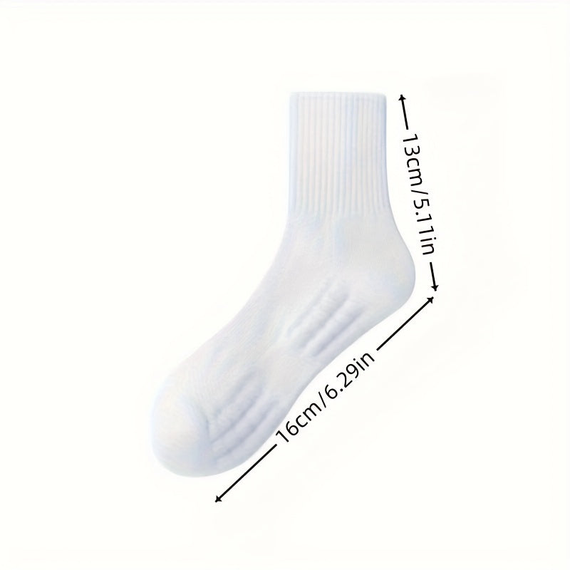 1/6 pares de calcetines deportivos de entrenamiento acolchados unisex, transpirables y absorbentes de humedad para mujer
