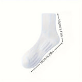 1/6 pares de calcetines deportivos de entrenamiento acolchados unisex, transpirables y absorbentes de humedad para mujer