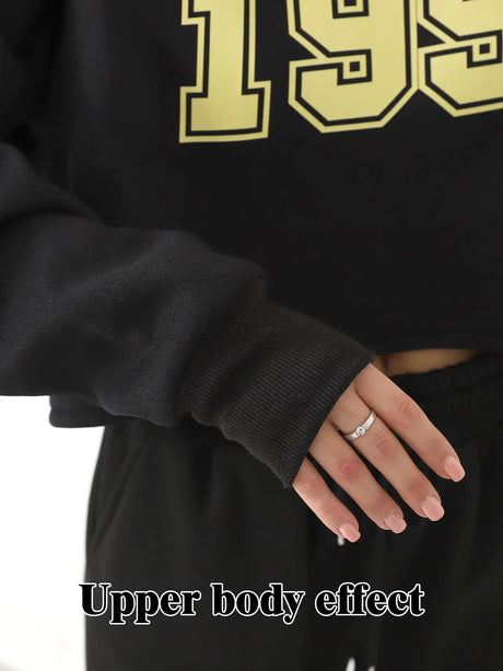 Women's Long Sleeved Hoodie Set - Lootquake