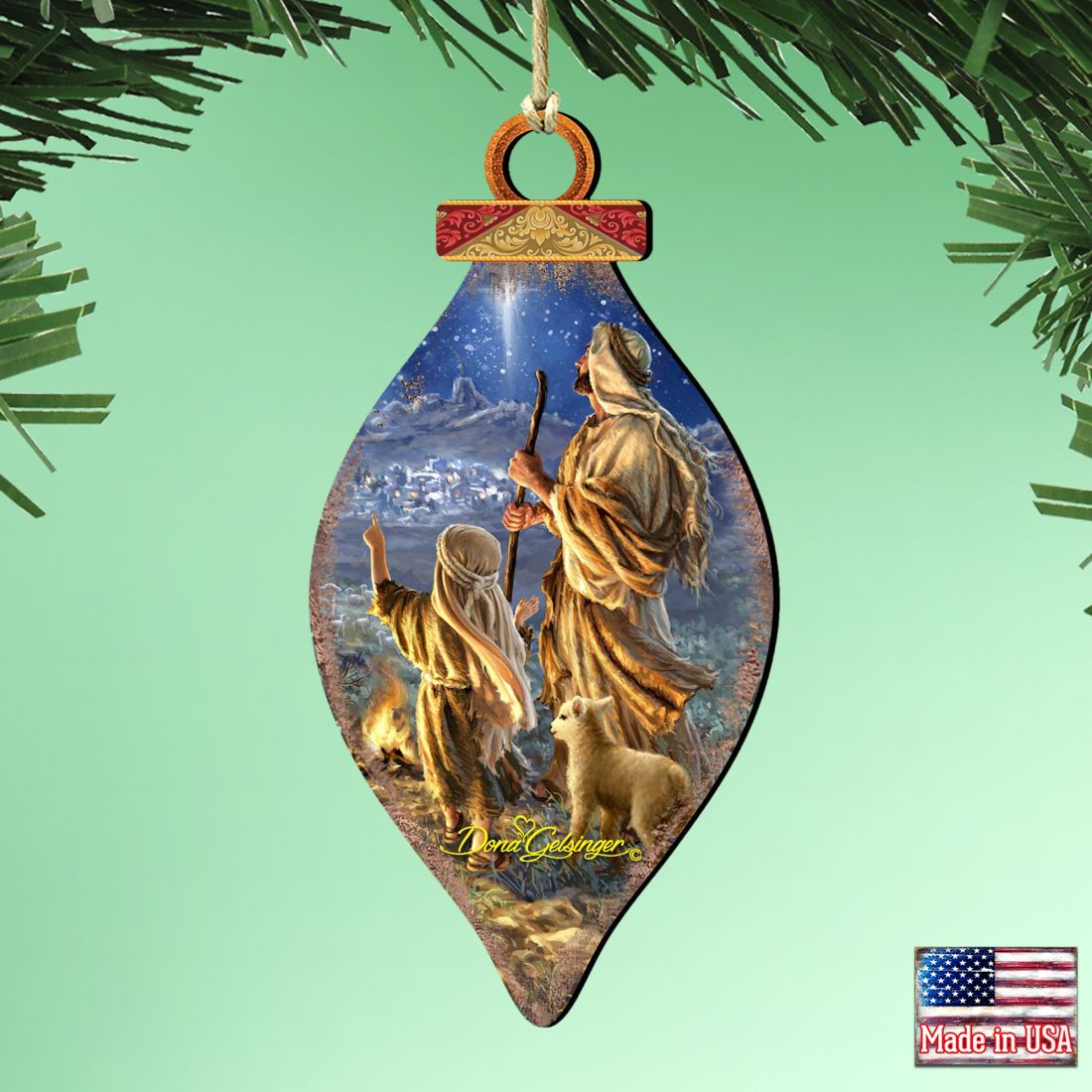 Cono de pastores vigilando, de Gelsinger - Decoración navideña para la Natividad - 8041025-1838