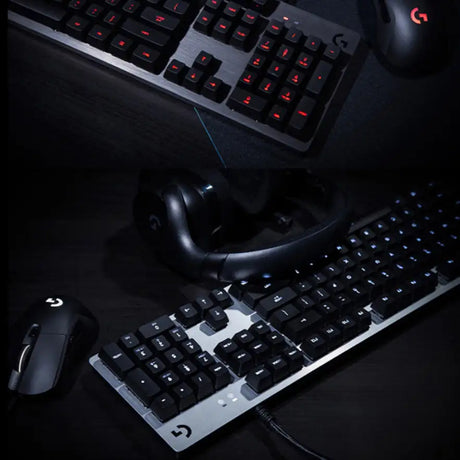 G413 Gaming Electronic Sports Mechanical Keyboard Desktop Backlight 104 Key Metal Panel - Lootquake