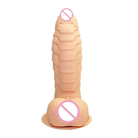 Colorful Dinosaur Scale Suction Silicone Adult Toy - Lootquake