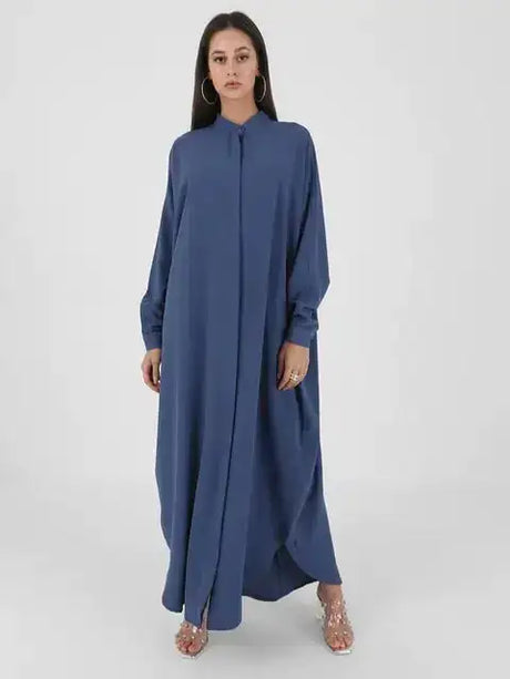 Fashion Single Breasted Muslim Dresses - Lootquake