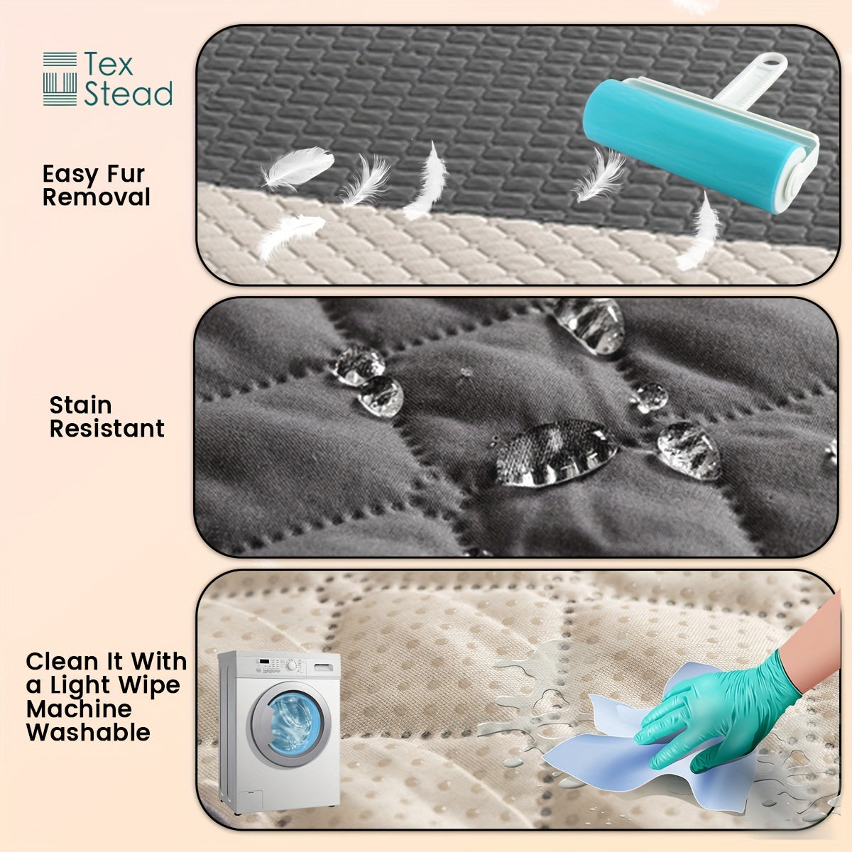Waterproof & Non-Slip Dog Mattress Cover for Beds, Sofas, Cars | Super Soft Pet Blanket with Incontinence Protection | Machine Washable Furniture Protector Pad, Puppy Bedspread, Durable Dog Carpet