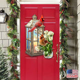 Decoración navideña para puerta con faroles de Cardenales de D. Gelsinger - Decoración navideña - 8461057H-DG