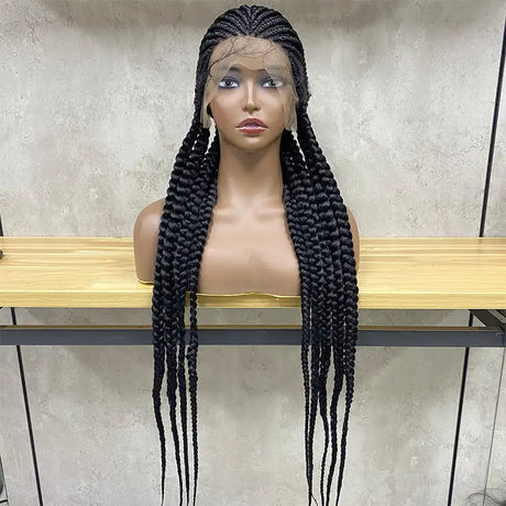 Stretch Mesh Chemical Fiber Head Cover 9 Strand Braid Wig - Lootquake