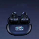 Bone Conduction Headphones TWS Earbuds Ear Clip Bluetooth 5.3 Touch Wireless Earphone In-Ear Bass HIFI Sports Headset - Lootquake