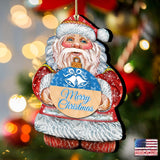 Merry Christmas Wooden Ornaments by G. DeBrekht - Christmas Santa Snowman Decor - 8117810-MC