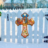 Nativity Cross Nativity Door Decor by G. DeBrekht - Nativity Holiday Decor - 8191164H