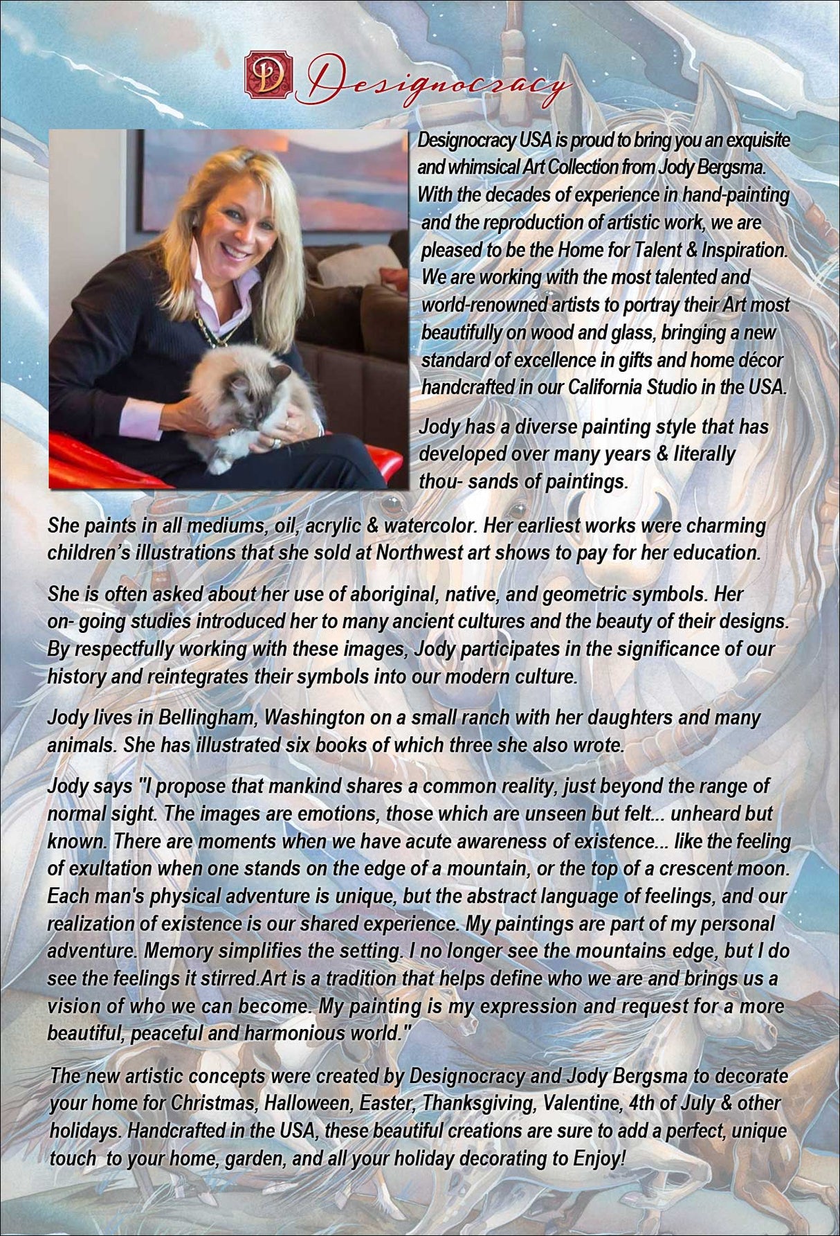 Forest Friends Wooden Cork Coasters Gift Set of 4 by J. Bergsma - Wildlife Decor  - 8199455C-S4