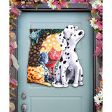 The World We Weave Holiday Door Decor by Laura Seeley - Pets Dog and Cats Decor - 8511013H