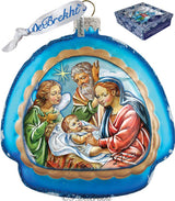 Limed Nativity Rainbow Ornament Holiday Splendor Debrekht 756-009