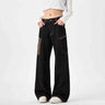 Black Jeans With Wide Legs For Men And Women - Lootquake