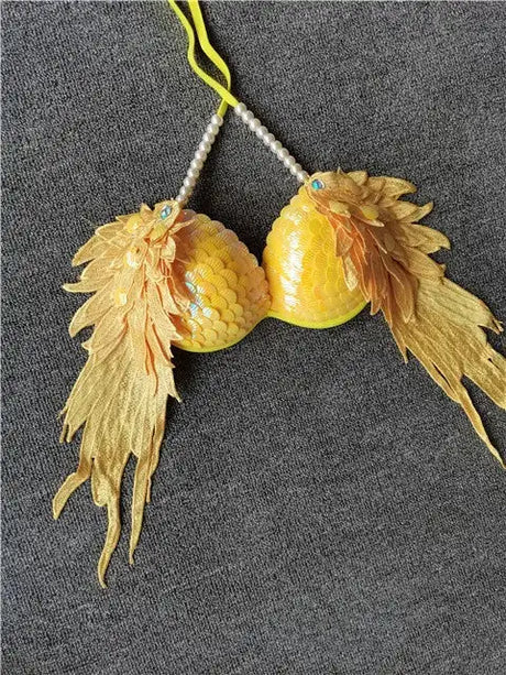 Handmade Sequined Mermaid Scale Bikini Lingerie - Lootquake