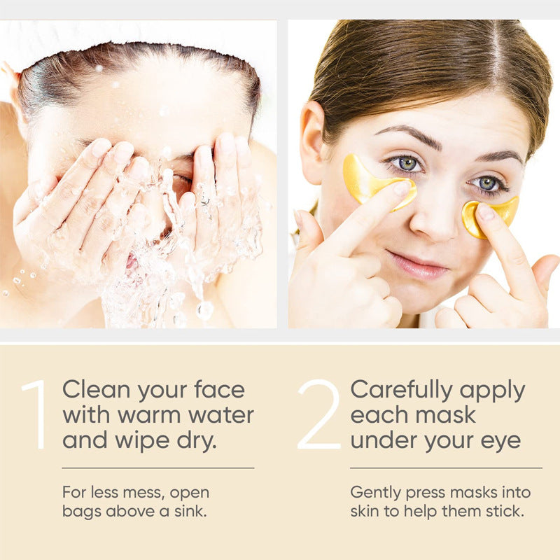 Eye Bag Removal Wrinkle Lifting And Tightening 24K Gold Eye Mask Patch - Lootquake