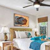 Arte mural costero de madera con foca de Speier de Nature Wonders - Decoración costera con vida marina - 95260B