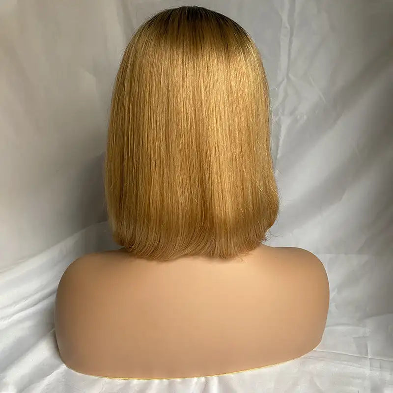 Color Bob Head Real Hair Headgear - Lootquake