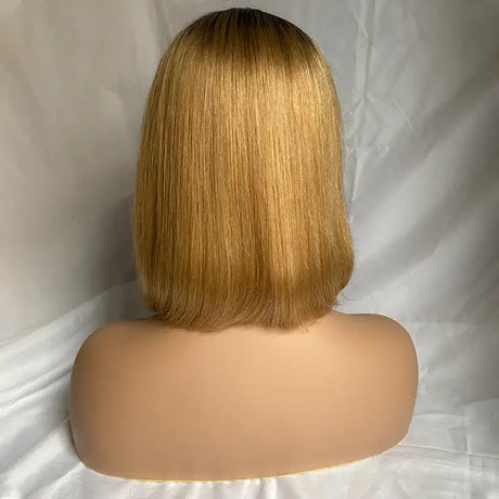 Color Bob Head Real Hair Headgear - Lootquake