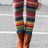 Women's Printed Warm And Tight Waist Pants, Trendy Leggings, Long And Cute Leggings - Lootquake