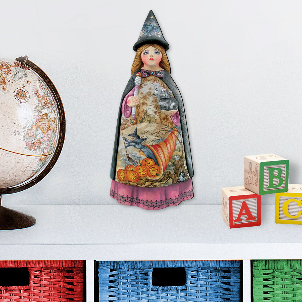 Decoración de puerta de bruja de Halloween por G. DeBrekht - Decoración de Halloween de Acción de Gracias - 8114170H