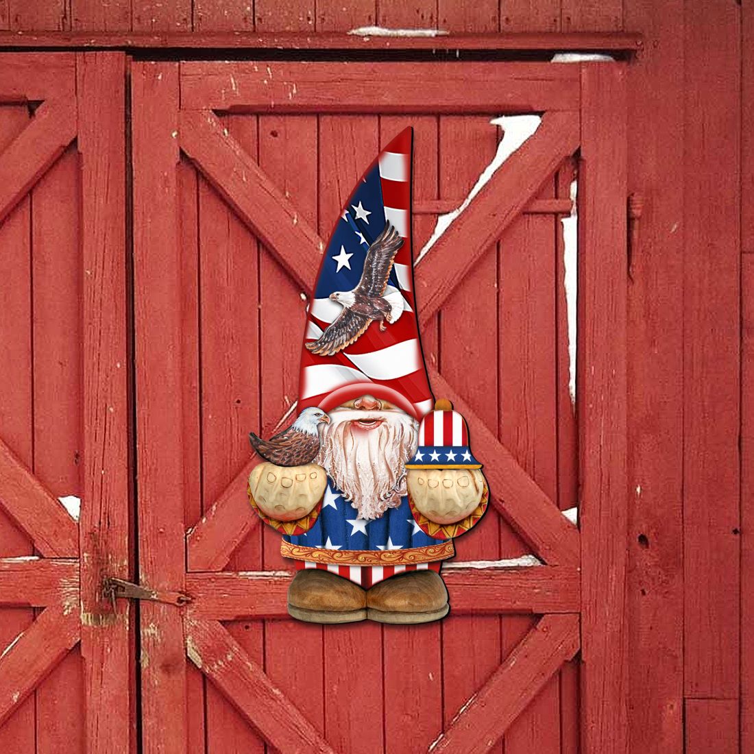 Decoración navideña americana de gnomos para puertas de G. DeBrekht - Decoración navideña americana - 8611015H