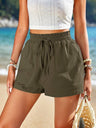 New High Waist Linen Shorts