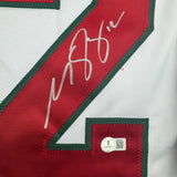 Camiseta de hockey blanca de Minnesota Beckett BAS COA enmarcada, autografiada y firmada por Matt Boldy, 35 x 39