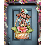 Flower Basket Friends! Easter Door Decor by Jamie Mills-Price - Easter Spring Decor - 8457607H