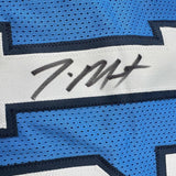 Camiseta de baloncesto azul claro de Memphis, enmarcada, autografiada y firmada por Ja Morant, 35 x 39, JSA COA