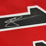 Camiseta de baloncesto enmarcada, autografiada y firmada por DeMar DeRozan, 35 x 39, color rojo Chicago, Beckett BAS COA