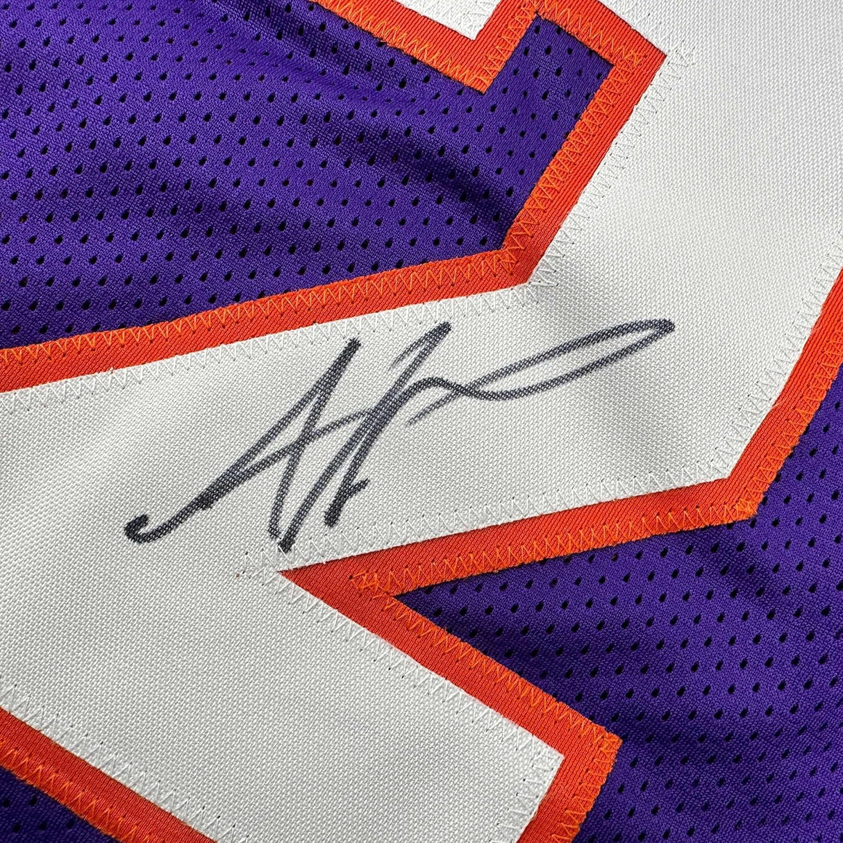 Camiseta de baloncesto morada Phoenix de Amare Stoudemire, enmarcada, autografiada y firmada, 35 x 39, Beckett BAS COA
