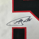 Camiseta de hockey negra de Chicago, enmarcada, autografiada y firmada por Andrew Shaw, 35 x 39, JSA COA
