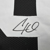 Framed Autographed/Signed Cameron Cam Heyward 35x39 Pittsburgh Retro Black Football Jersey Beckett BAS COA