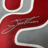 Camiseta de béisbol gris de Filadelfia de 35 x 39, enmarcada, autografiada y firmada por Jim Thome (JSA COA)