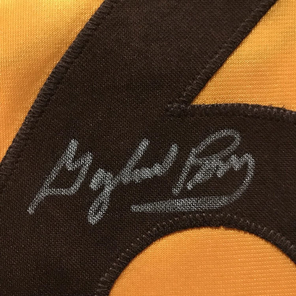 Camiseta de béisbol retro amarilla de San Diego de Gaylord Perry autografiada y firmada por JSA COA
