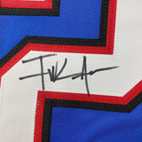 Camiseta de fútbol azul búfalo de Frank Gore, enmarcada, autografiada y firmada, 35 x 39, JSA COA