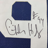 Framed Autographed/Signed Charles Haley 35x39 Dallas Thanksgiving Day Football Jersey JSA COA