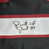 Framed Autographed/Signed Patrick Peterson 35x39 Arizona Black Football Jersey JSA COA