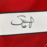 Camiseta de fútbol roja del Liverpool Beckett BAS COA enmarcada y autografiada de Sadio Mane (35 x 39)