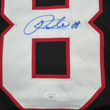 Camiseta de hockey negra de Chicago, enmarcada, autografiada y firmada por Patrick Kane, 35 x 39, JSA COA