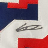 Framed Autographed/Signed Vladimir Vlad Guerrero Jr. 35x39 2021 All-Star Game Blue Baseball Jersey PSA/DNA COA