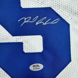 Framed Autographed/Signed Reed Sheppard 35x39 Kentucky White College Basketball Jersey PSA COA